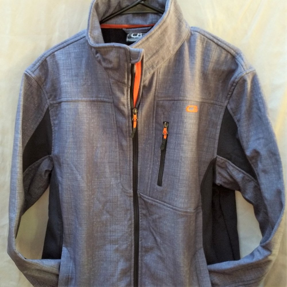 NWT jacket CB Layer Men L XL Grey Black OMCO68H Full Zipper Closure, quality